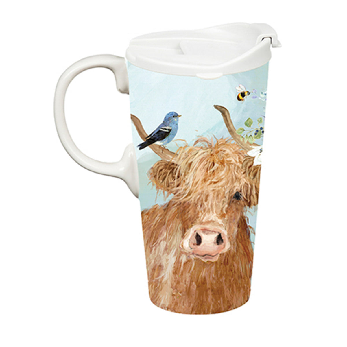 Travel Cup Brown Cow with Box