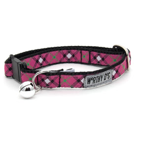 Cat Collar Bias Plaid