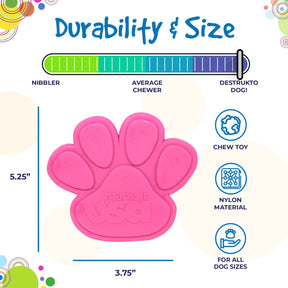 Paw Print Ultra Durable Dog Toy