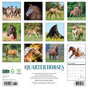 2025 American Quarter Horses Calendar