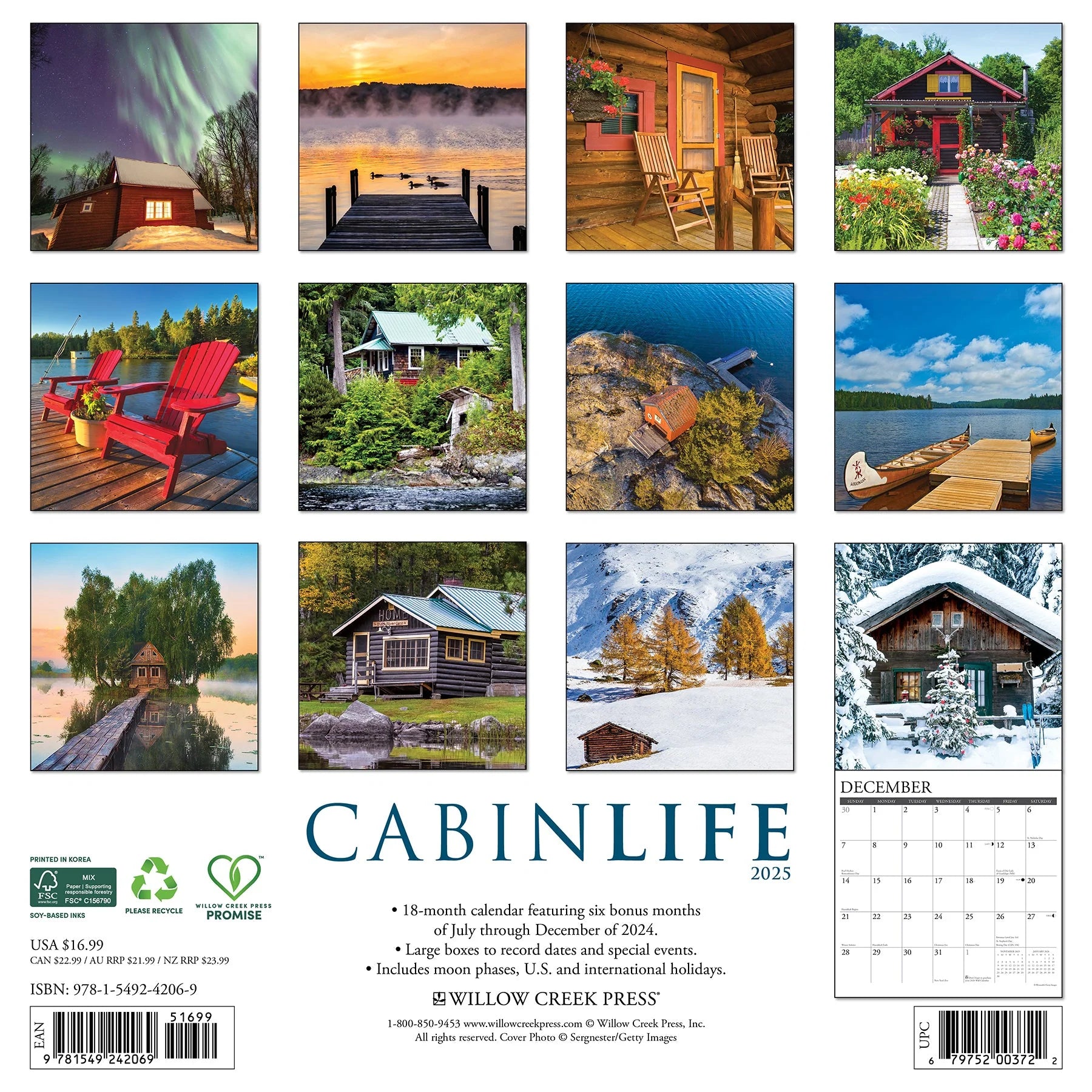 2025 CabinLife Calendar