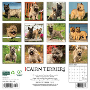 2025 Cairn Terriers Calendar