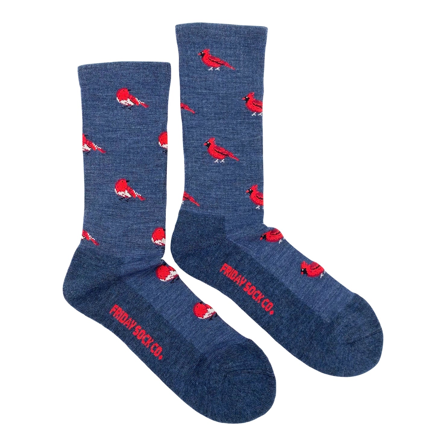 Friday Sock Co. - Men's Socks Cardinal/Robin Mismatch