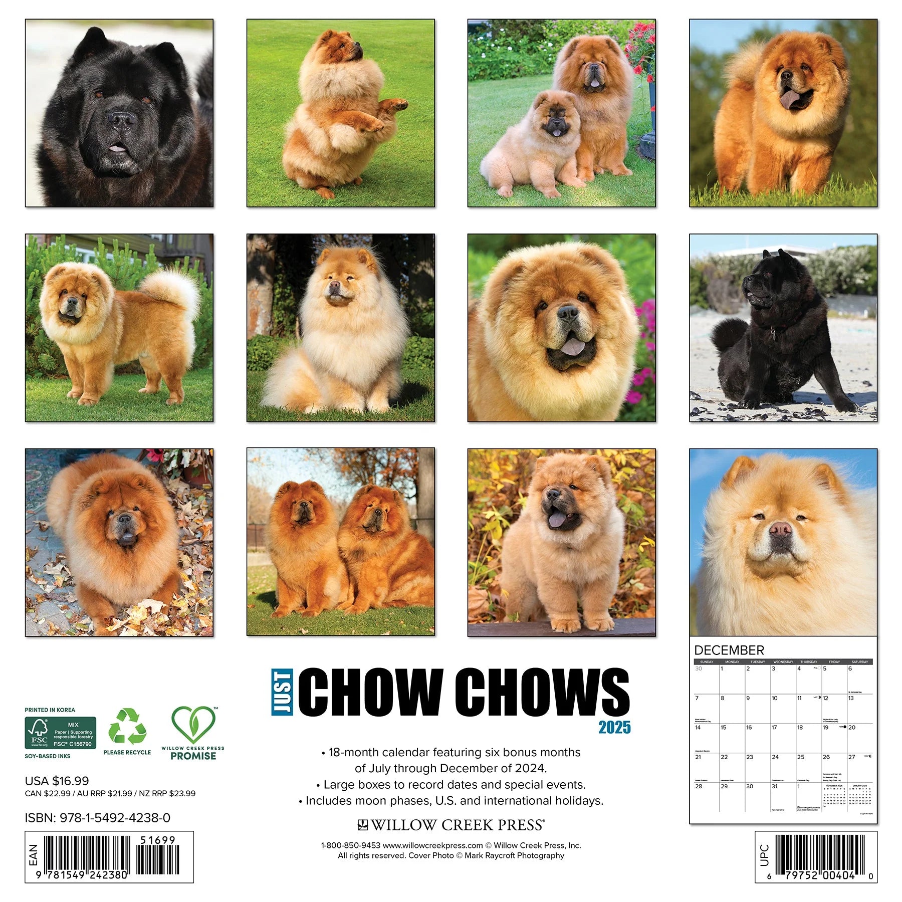 2025 Chow Chows Calendar