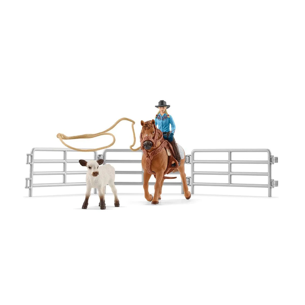 Schleich - Cowgirl Team Roping