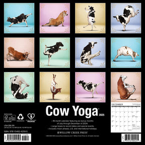 2025 Cow Yoga Calendar