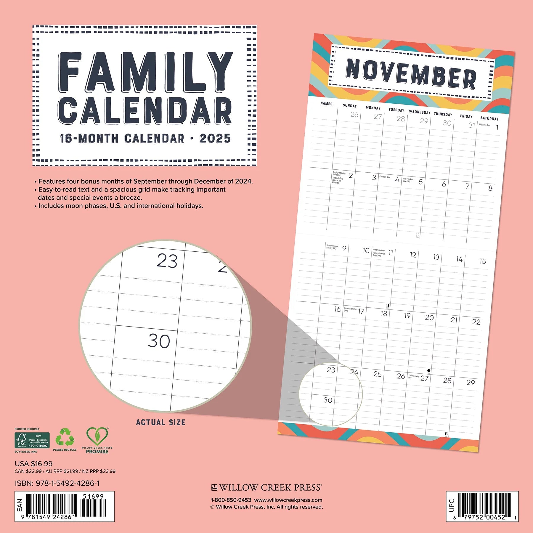 2025 Family Planner Calendar