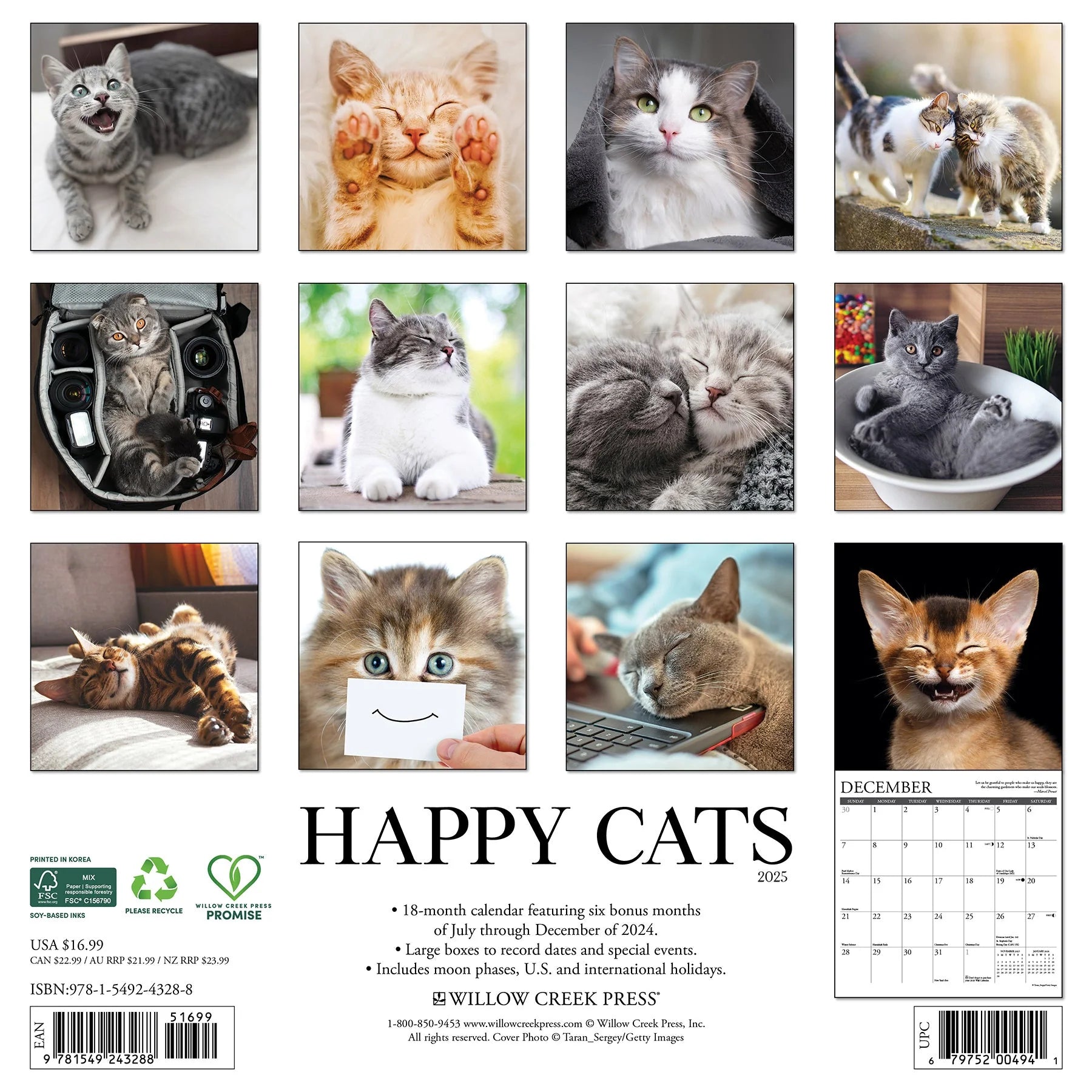 2025 Happy Cats Calendar