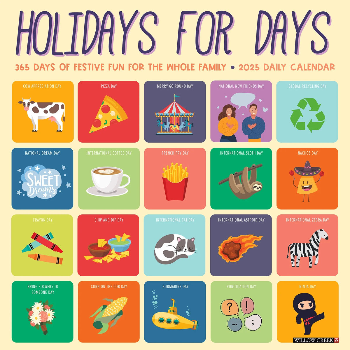 2025 Holidays For Days Calendar