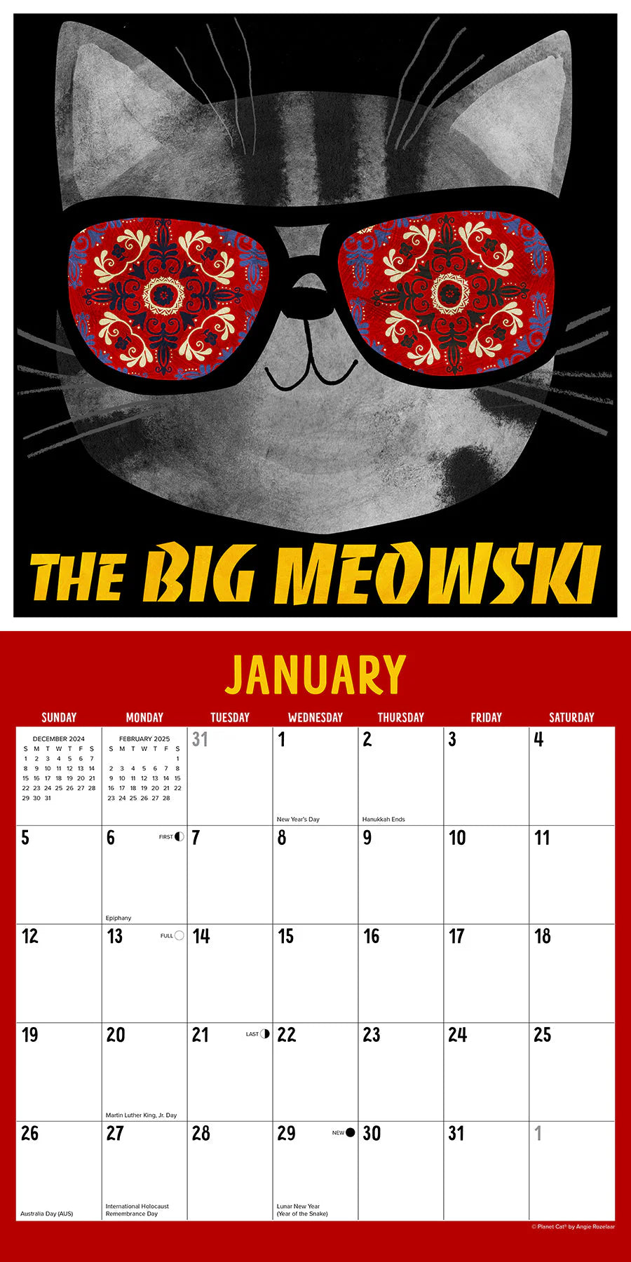 2025 Mewvie Cats Calendar