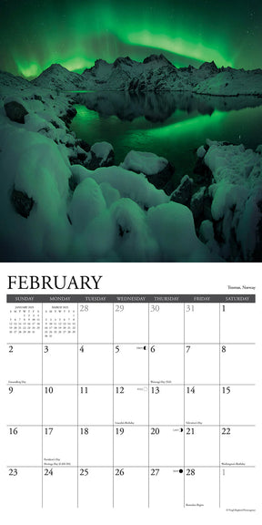 2025 Northern Lights Calendar