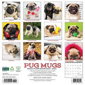 2025 Pug Mugs Calendar