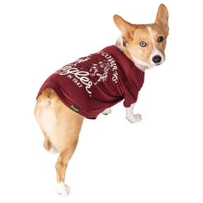 Dog Tee Long Live Cowboys Maroon