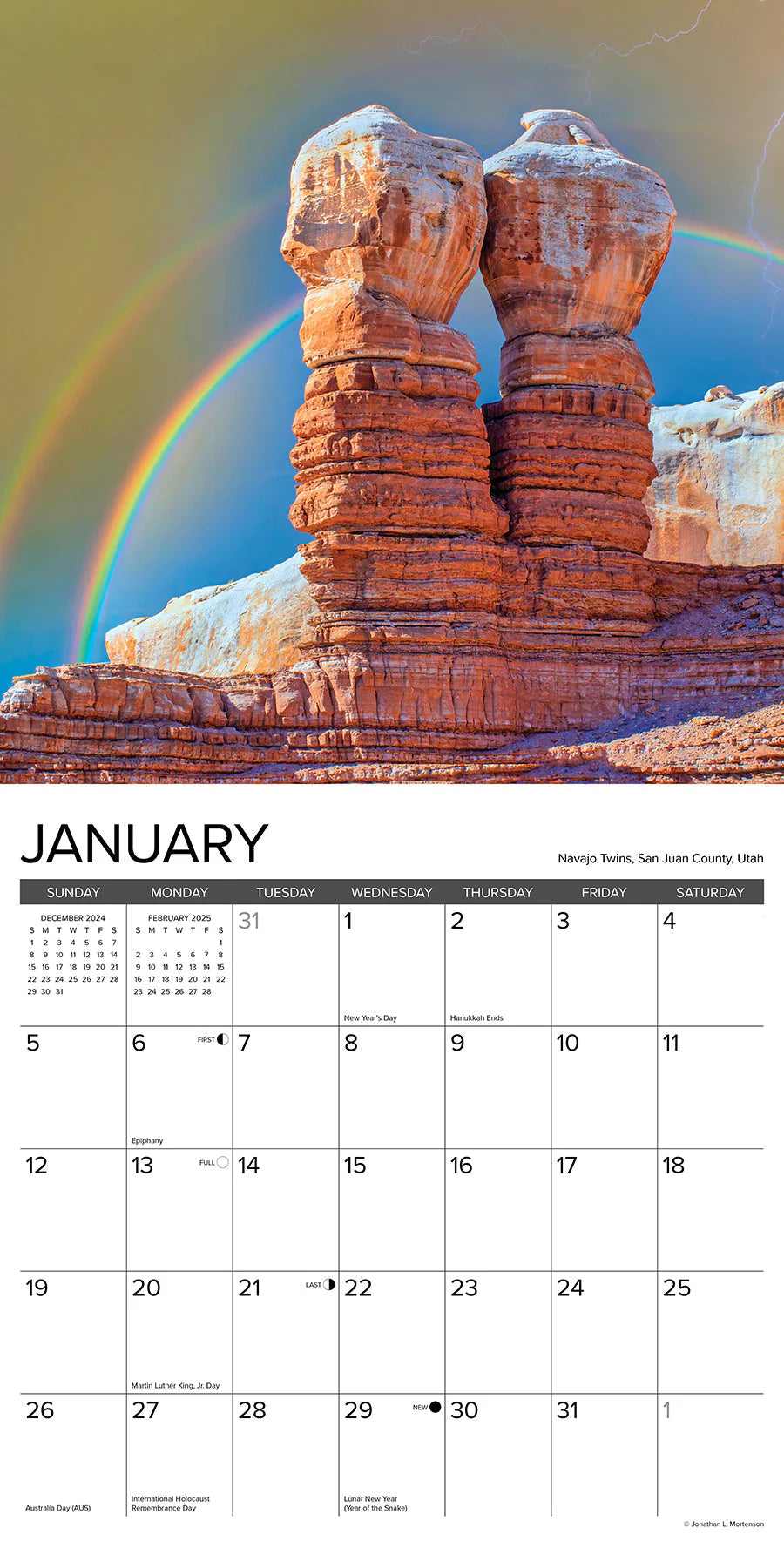 2025 Rainbows Calendar