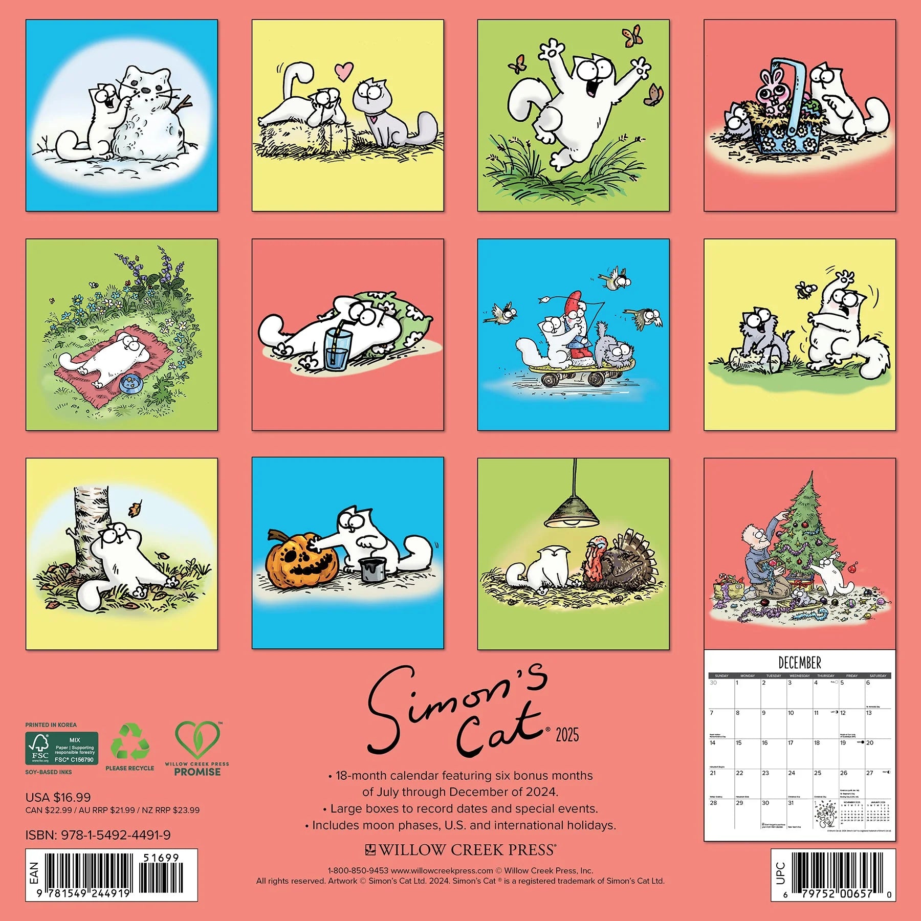 2025 Simon's Cat Calendar