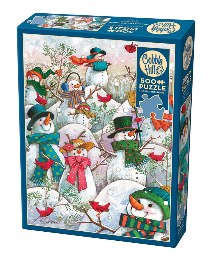 Puzzle: Hill of a Lot of Snowmen (500 Piece)