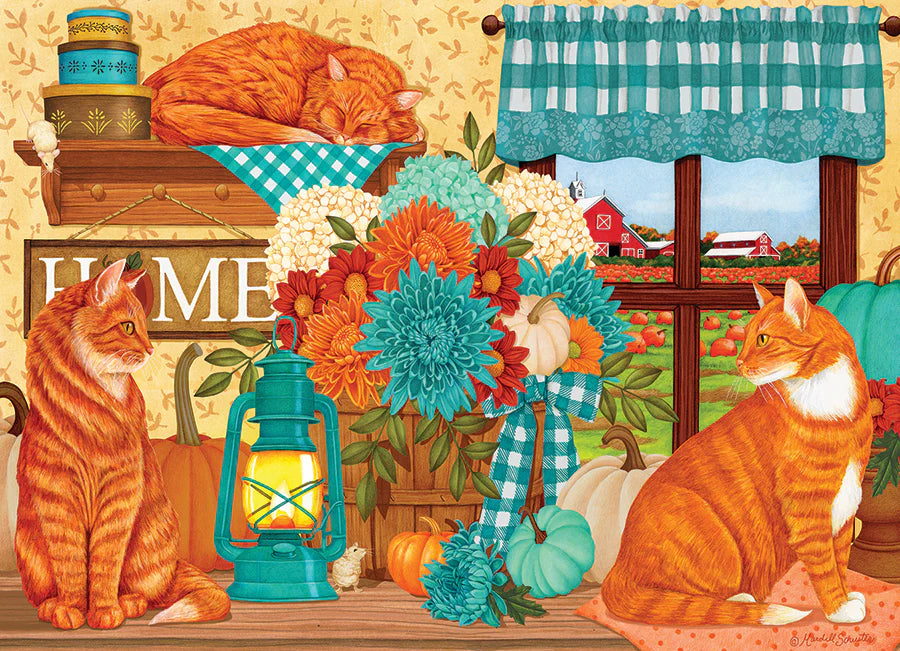 Puzzle: Pumpkin Patch Cats