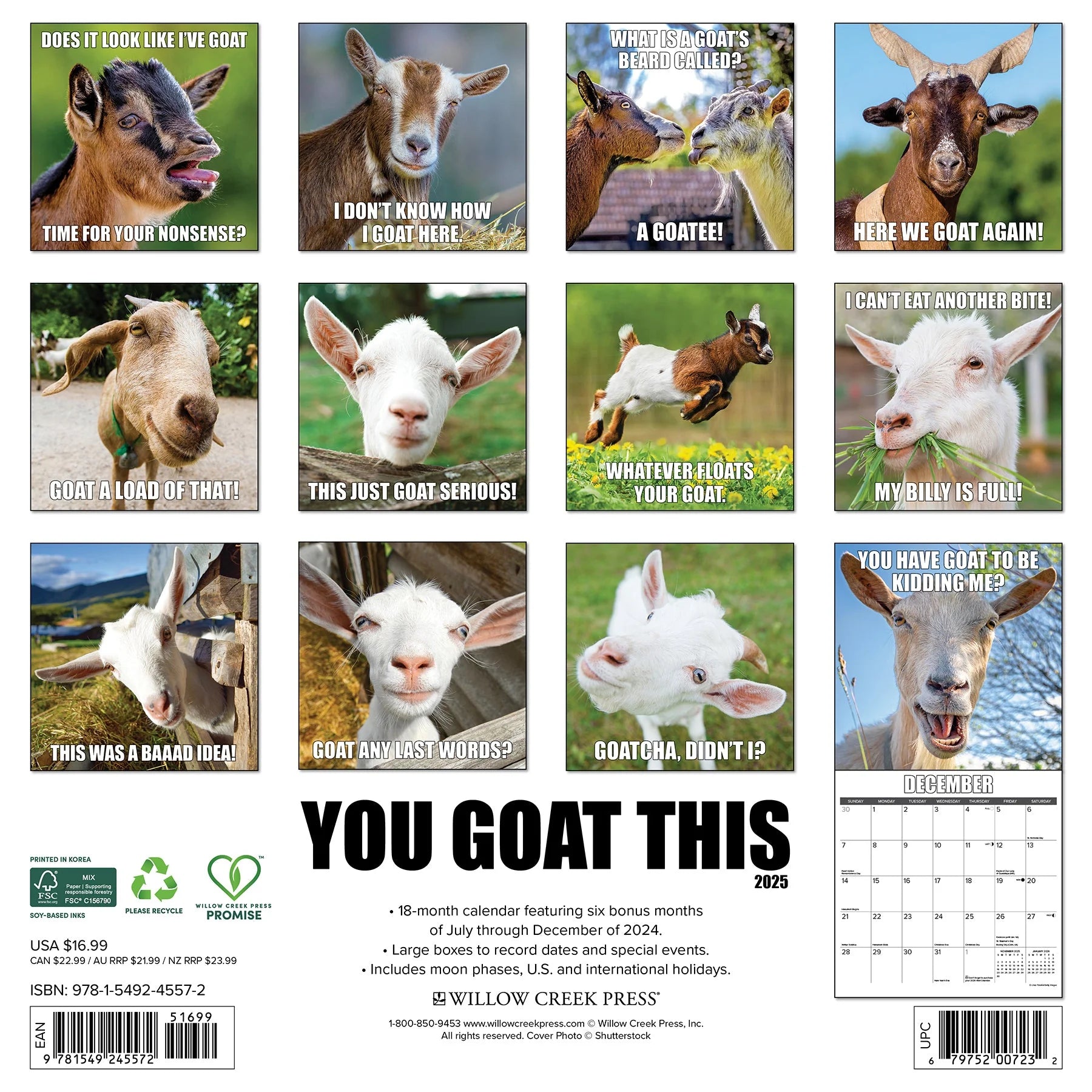 2025 You Goat This Calendar