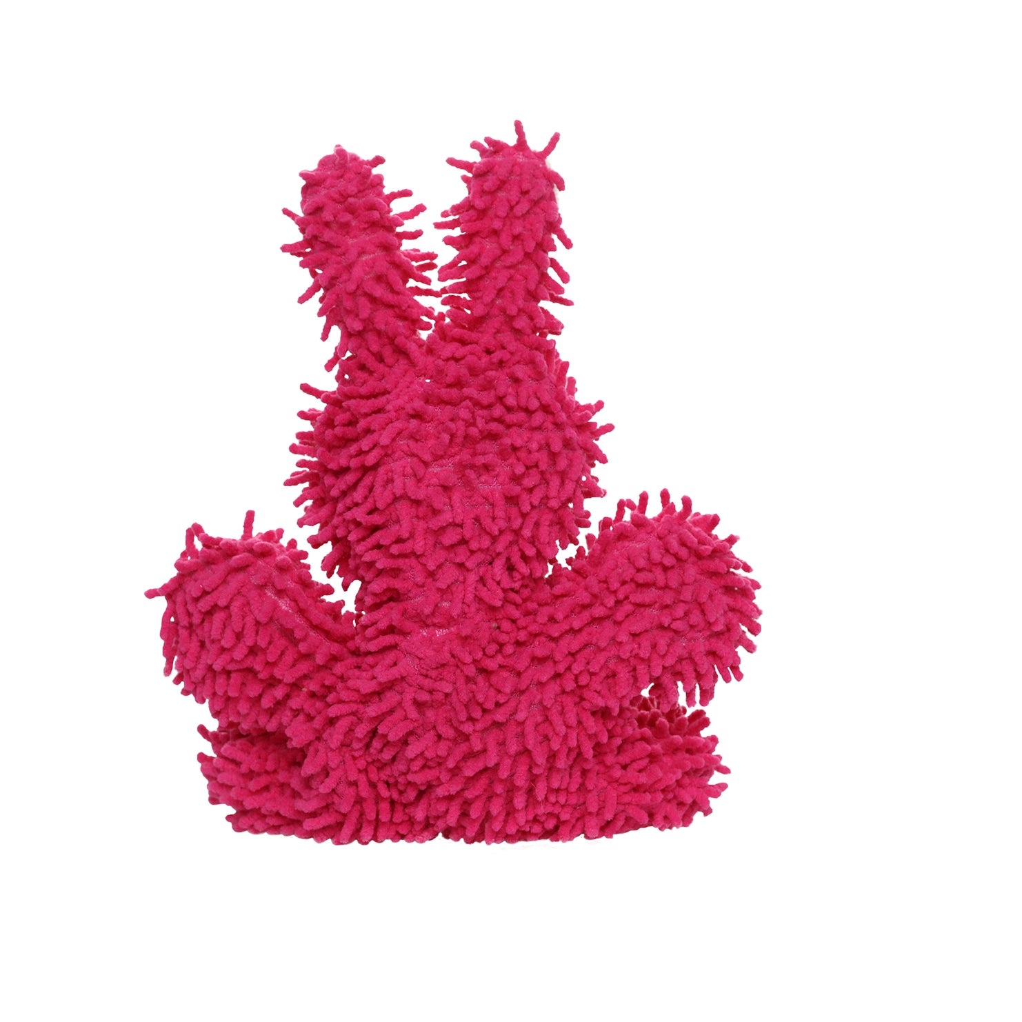 Mighty Junior Microfiber Ball Rabbit Squeaky Durable Toy