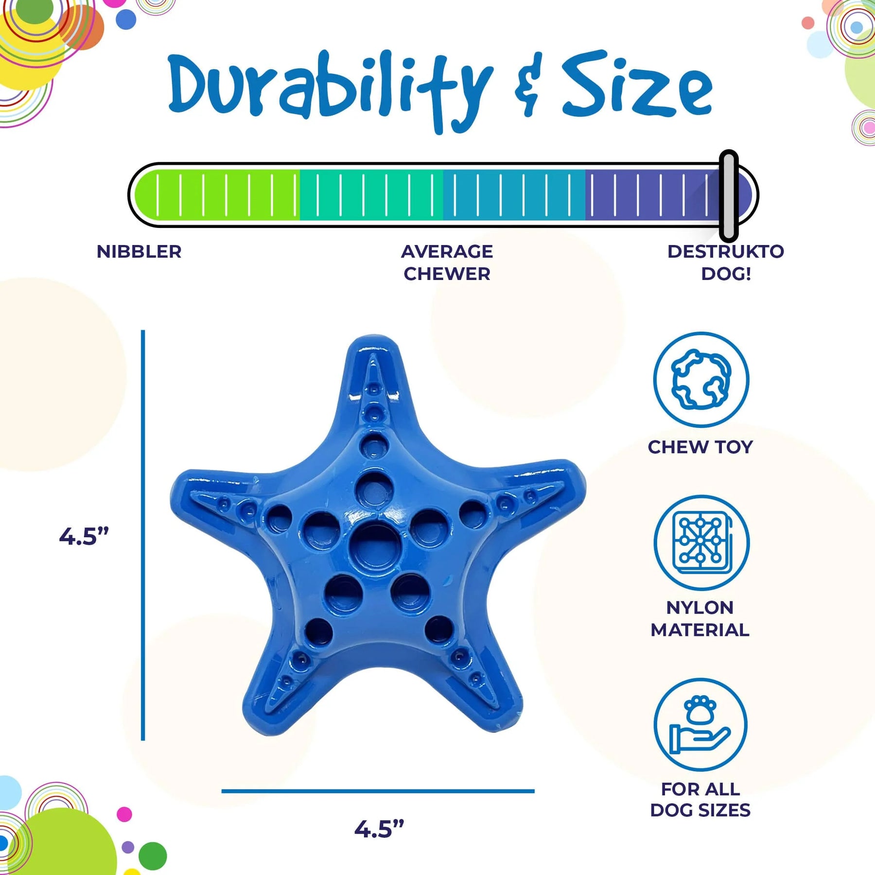 Starfish Ultra Durable Nylon Chew Toy