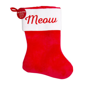 Holiday Stocking Meow Plush