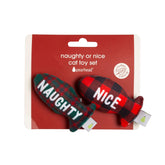 Holiday Naughty & Nice Fish Cat Toys