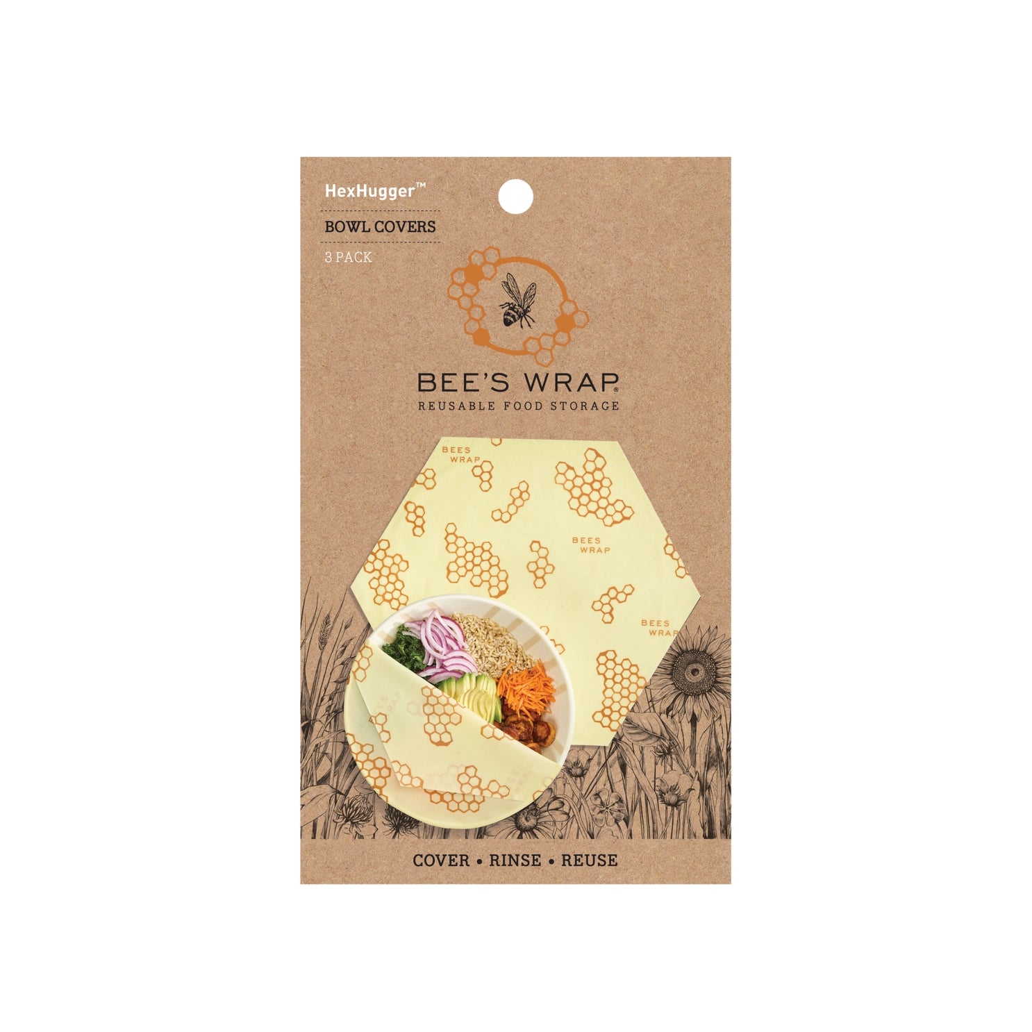 Bee's Wrap Honeycomb HexHugger Bowl Cover