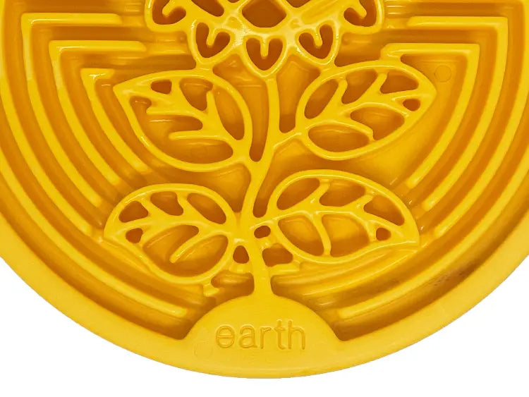 Enrichment Dog Tray Lick Mat - Earth Sunflower Design