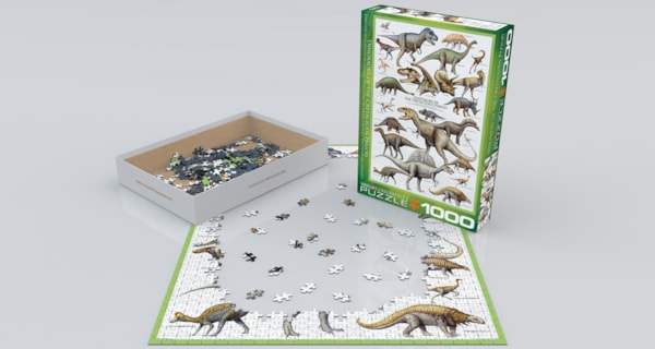 Puzzle Dinosaurs of Cretaceous Period