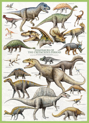 Puzzle Dinosaurs of Cretaceous Period