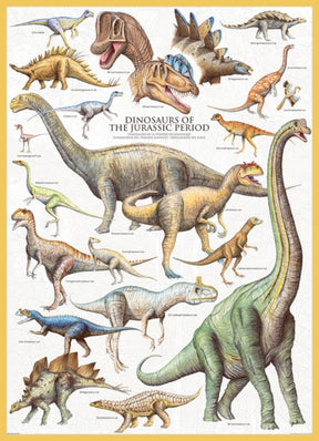 Puzzle Dinosaurs of Jurassic Period