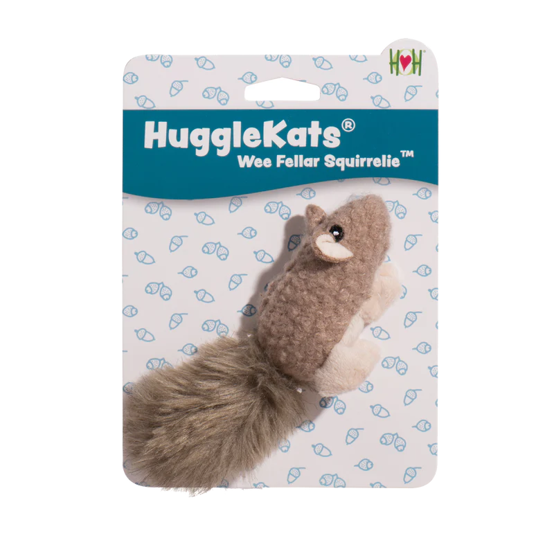 HuggleKats- Wee Fellar Squirrelie Fleece With Long Faux Fur Tail