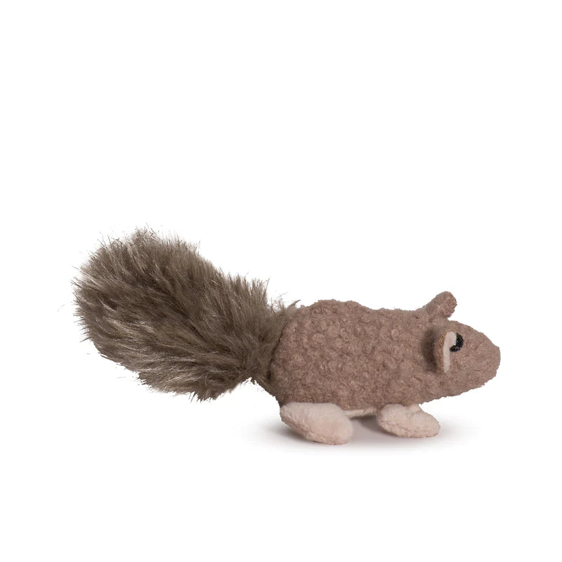 HuggleKats- Wee Fellar Squirrelie Fleece With Long Faux Fur Tail