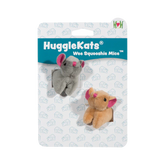 HuggleKats- Wee Squooshie Mice Plush With Pink Ears And Nose