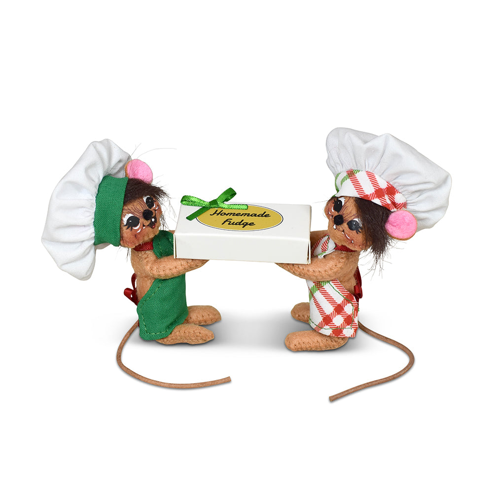 Annalee Christmas Fudge Chef Mice 3"