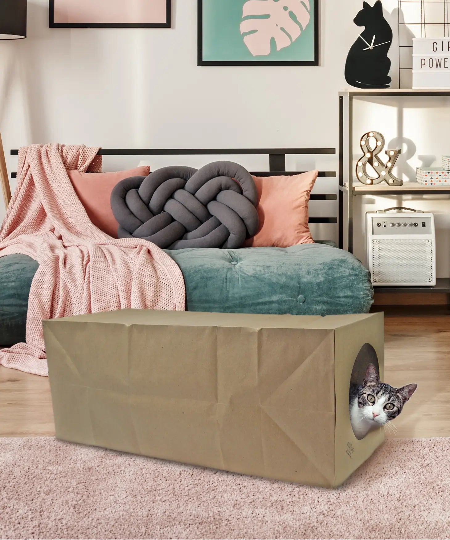 Dezi & Roo - Cat Hide & Sneak Tunnel Paper