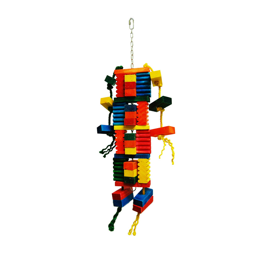 Twist Mammoth Block Stack Bird Toy