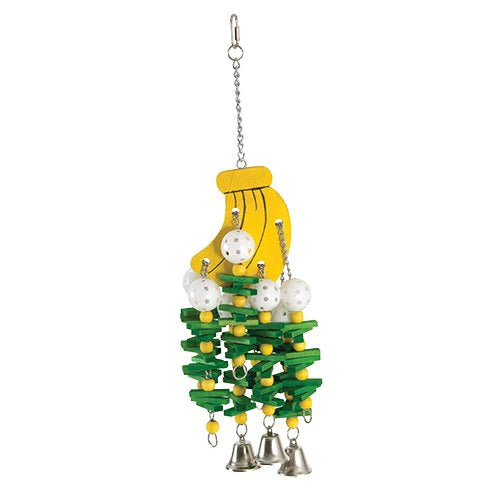 Caitec - Bird Toy Large Banana bells & Wiffleball