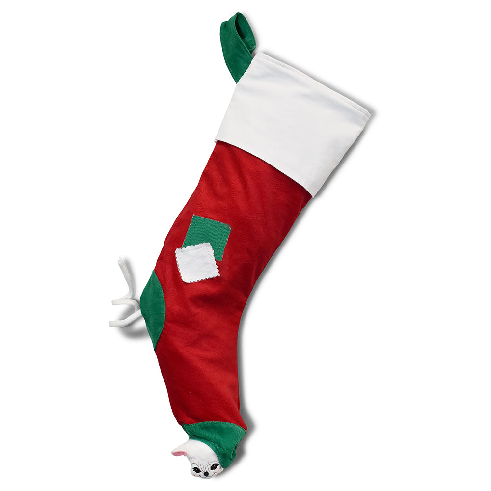 Annalee Yuletide Peek-a-boo Stocking 22"