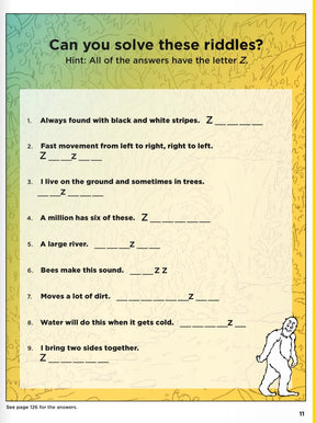 Activity Book - Bigfoot Activity