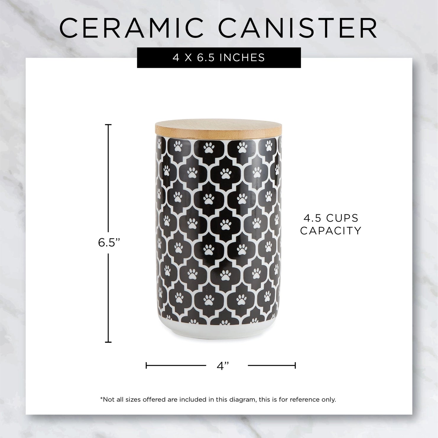 Bone Dry - Treat Canister Chevron Ceramic Teal