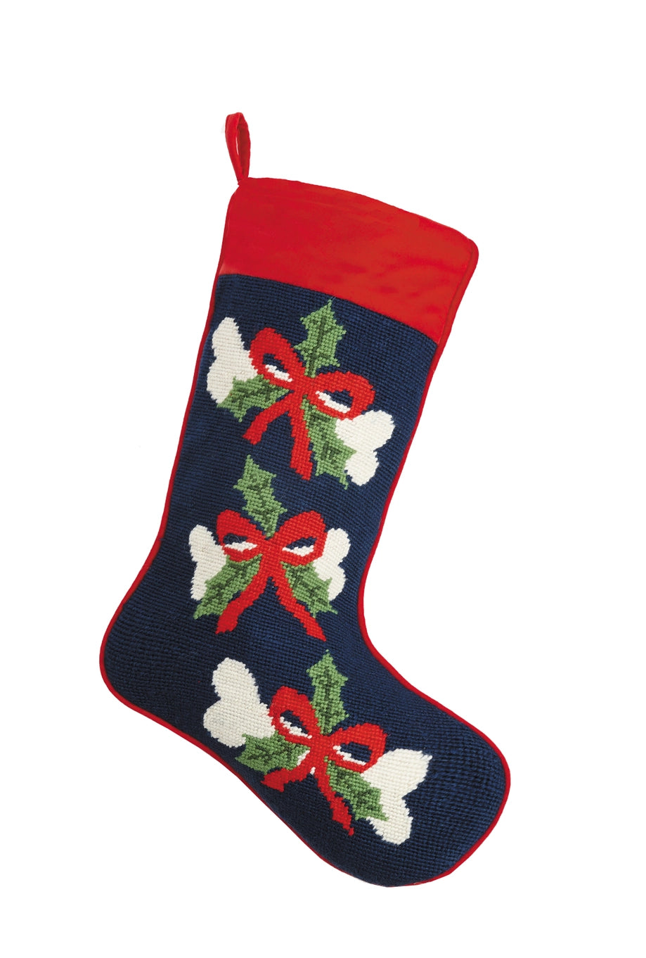 Doggie Bone Needlepoint Stocking