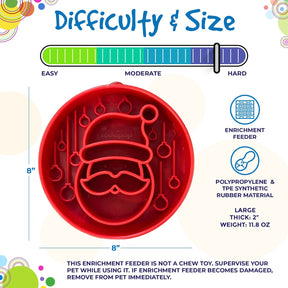 eBowl Enrichment Slow Feeder Santa Design