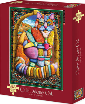 Puzzle Cairn Cat Stone - 1000 pieces