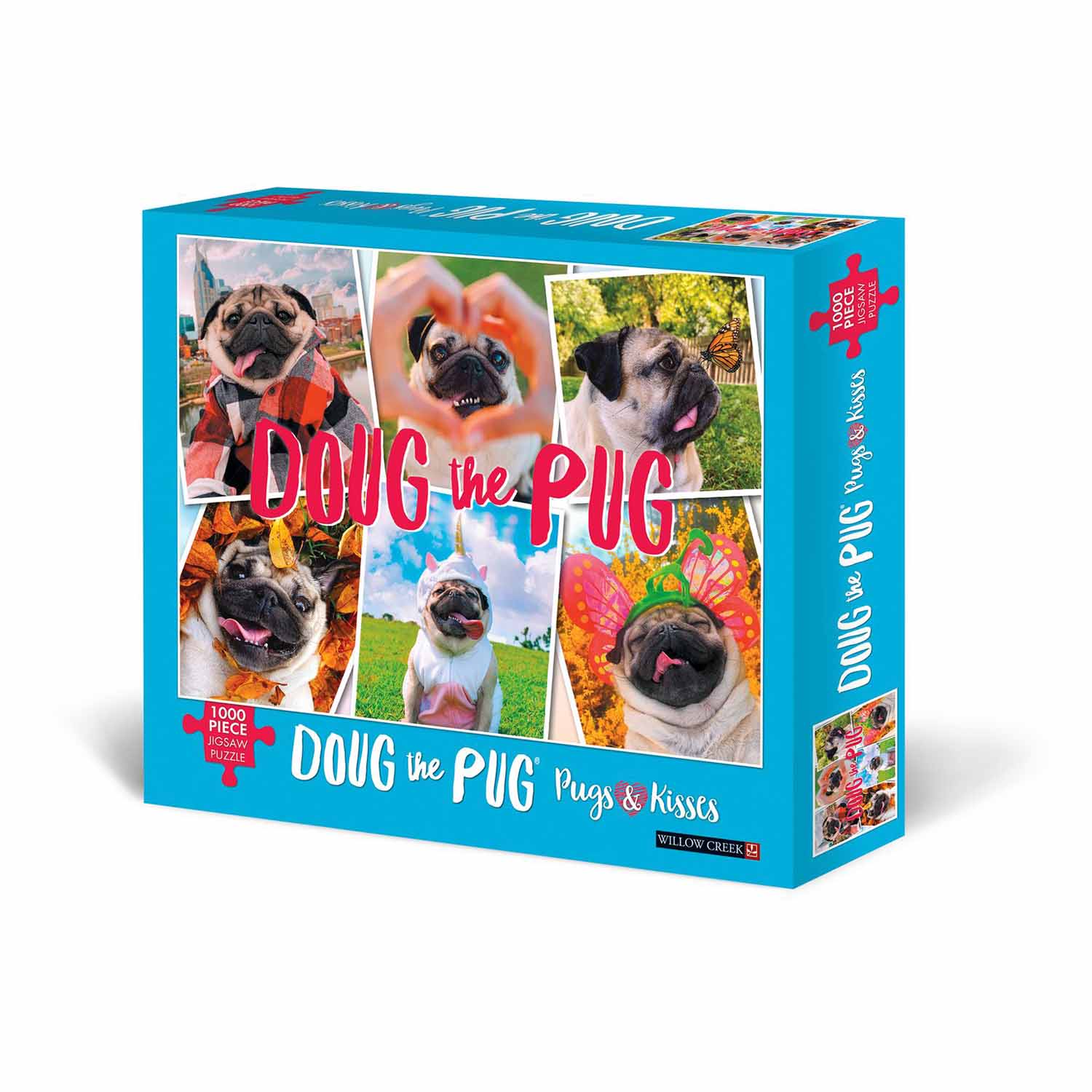 Puzzle Doug the Pug: Pugs & Kisses - 1000 piece