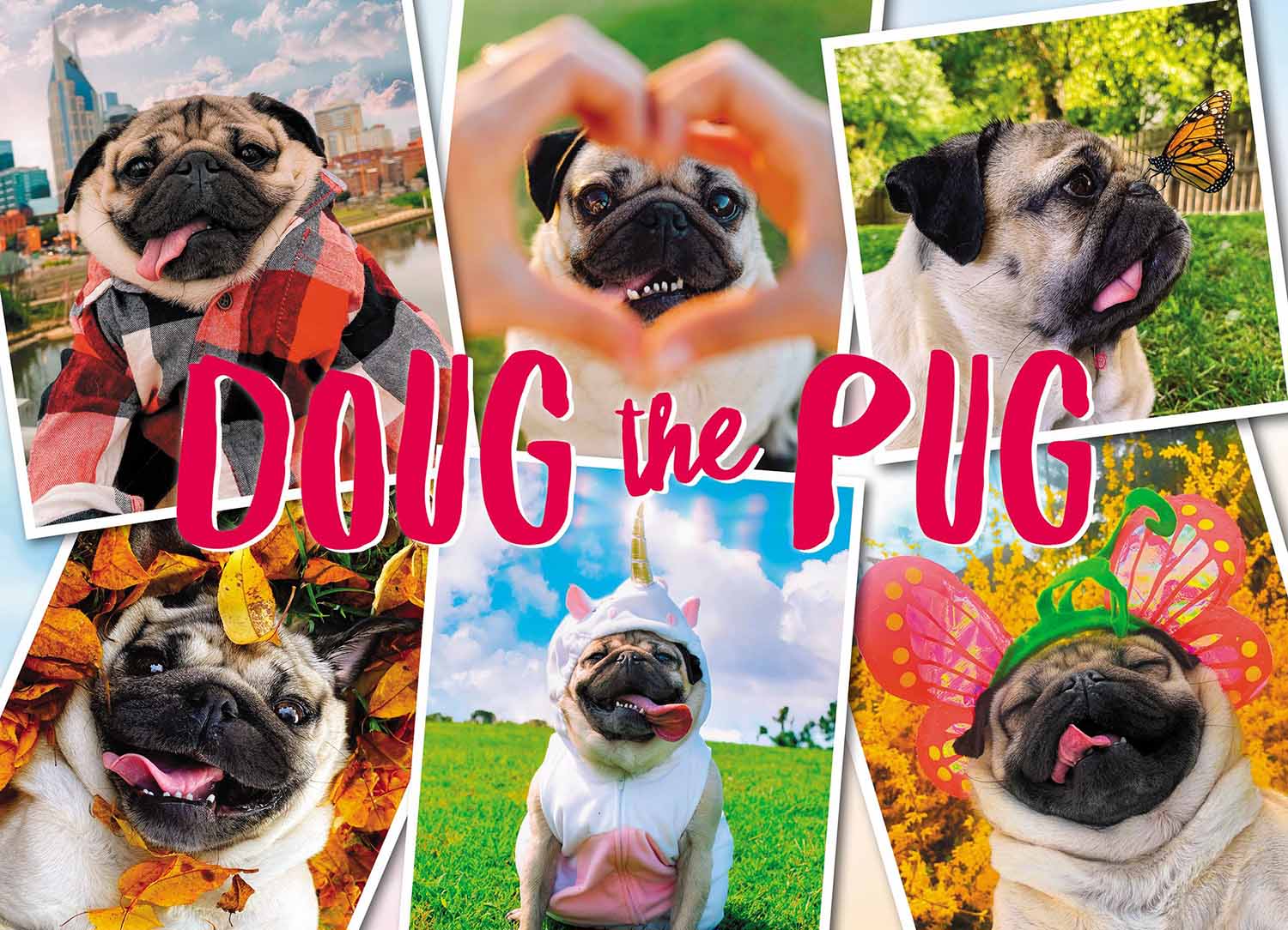 Puzzle Doug the Pug: Pugs & Kisses - 1000 piece