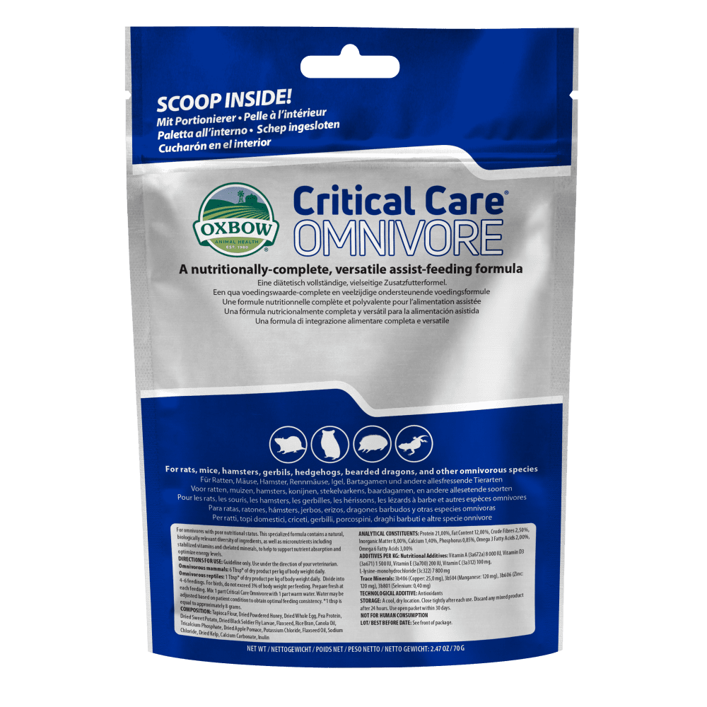 Critical Care Omnivore For Small Animals & Other Omnivore