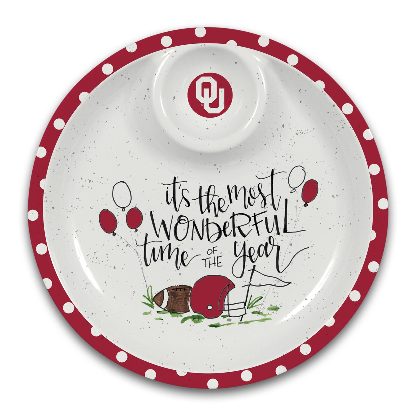 Collegiate Chips & Dip Plate