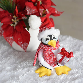 Annalee Poinsettia Penguin