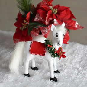 Annalee Poinsettia Pony